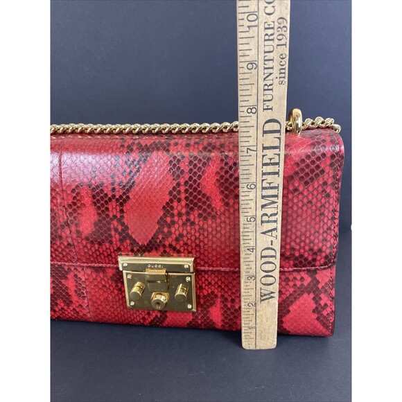 Gucci Red Padlock Shoulder Bag Small - Picture 8 of 16
